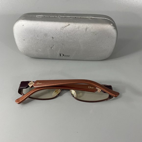 CHRISTIAN DIOR CD3747 3747 YGJ Brown Eyeglass Frame w/Case - Picture 12 of 13